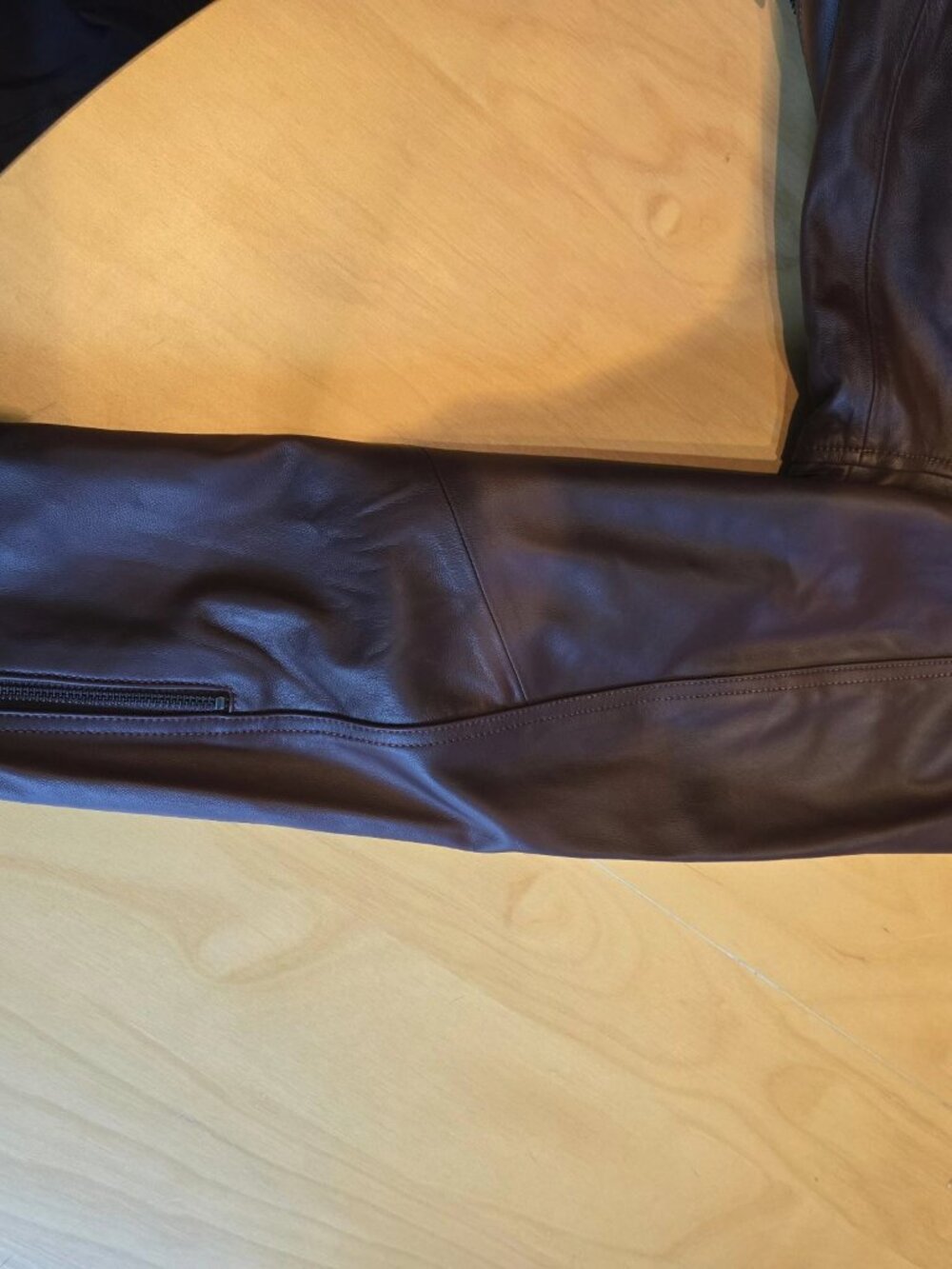 Leeron Leather Moto Jacket - Chili Chocolate - Picture 11 of 13